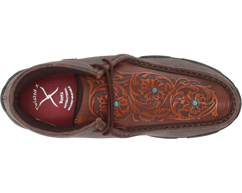 Twisted X WDM0081 мокасины для вождения с тиснением и бирюзовыми заклепками