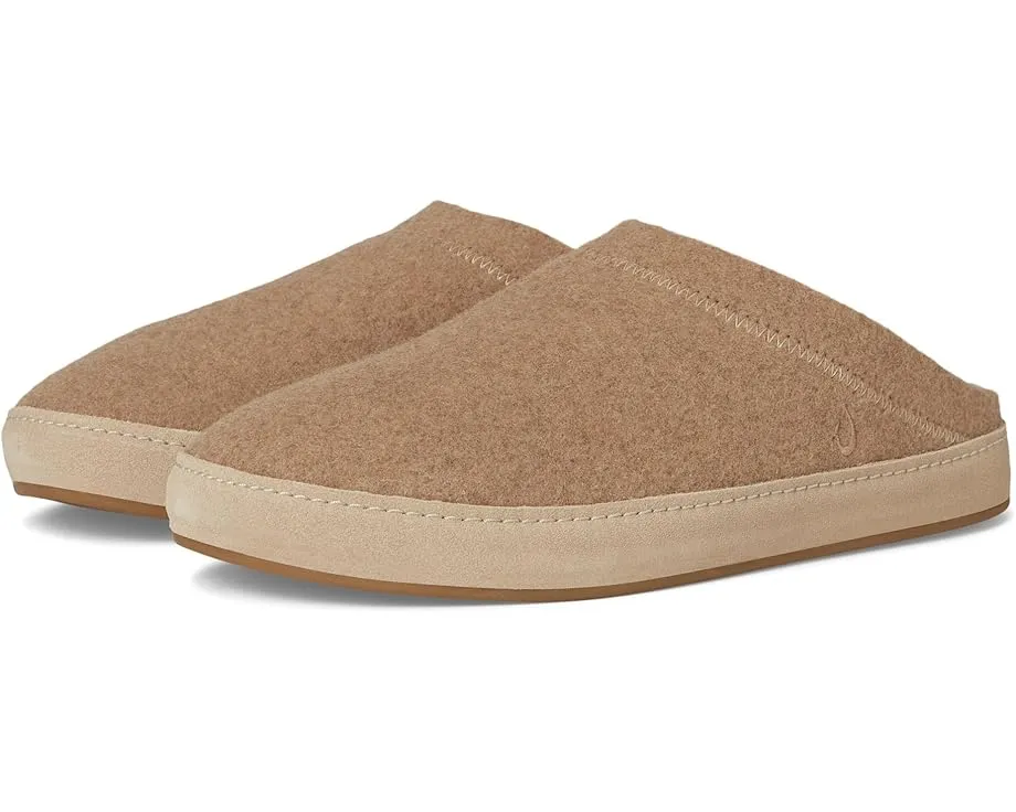 Мокасины OluKai Hamani Hulu из итальянского фетра и замши с круглым носком