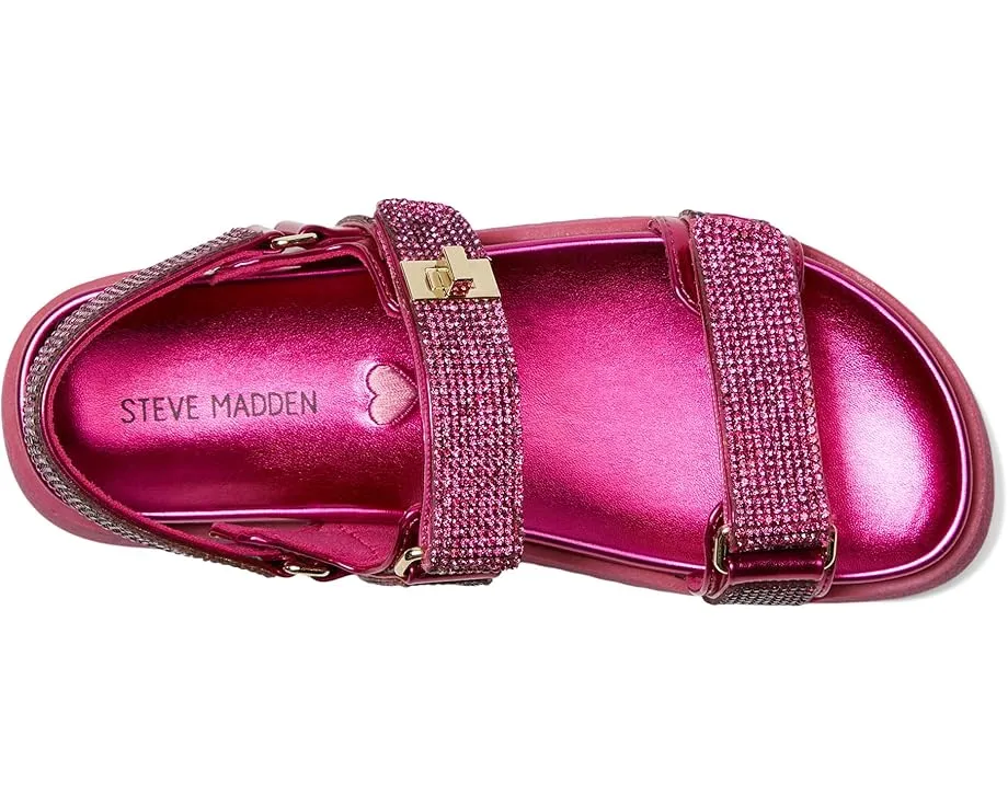 Детские сандалии Steve Madden Mona с регулируемыми ремешками и плоской подошвой