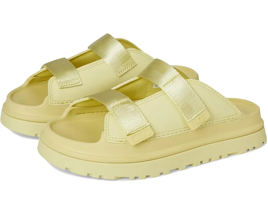 Детские шлепанцы UGG Goldenglow Slide с ремешками из переработанных материалов