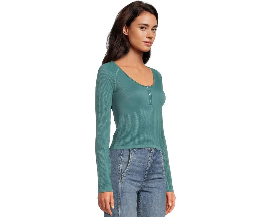 Длинная блуза FP Movement Bail Out с вырезом на спине и застежкой на пуговицы