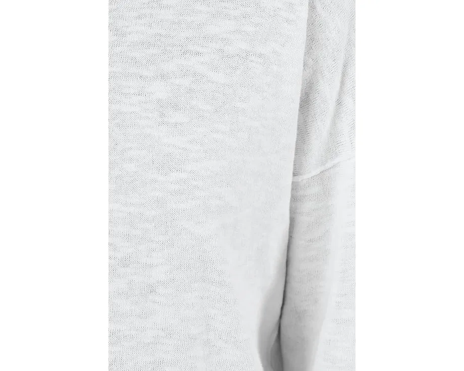 Свитер Eileen Fisher с круглой горловиной из узловатой смеси органического льна и хлопка