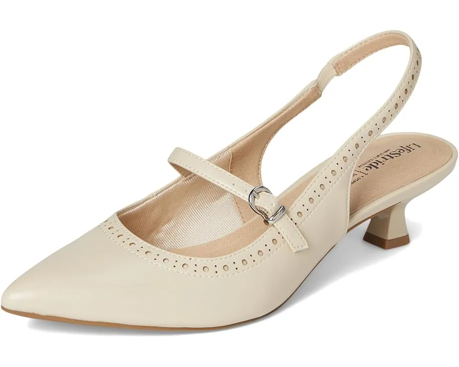 LifeStride Туфли Marilyn Slingback на низком каблуке с переработанными материалами