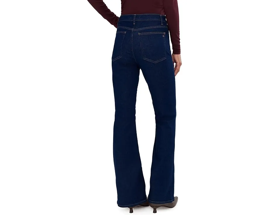 Джинсы Madewell Stretch Flare с клешем и потертостями Rinse Wash