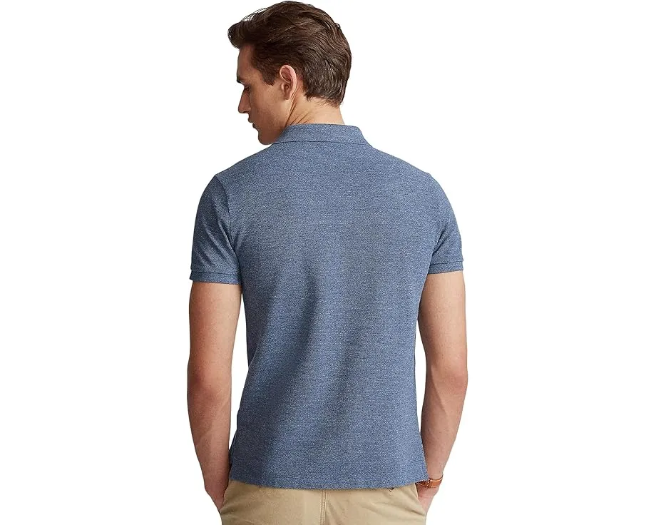 Поло Polo Ralph Lauren Custom Slim Fit с сетчатой структурой и приталенным кроем