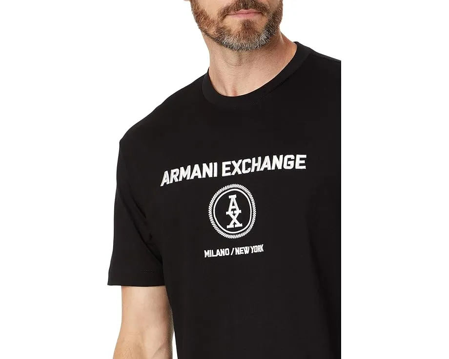 Футболка Armani Exchange с логотипом Stacked Ax и кругом