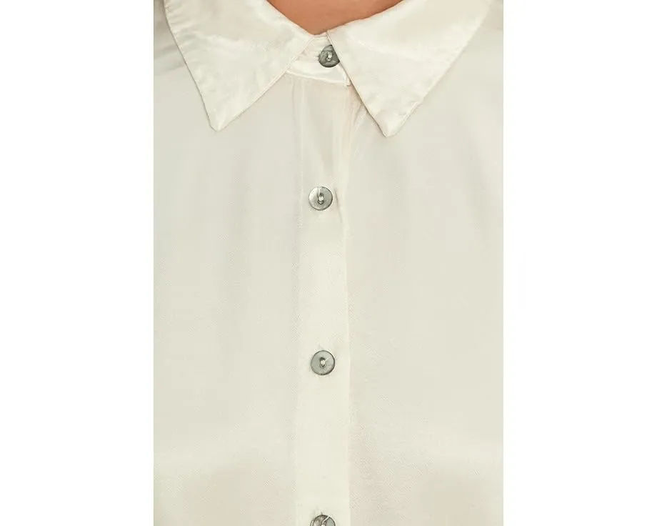 Рубашка Michael Stars Devin Dolman Button Up с длинными рукавами и асимметричным подолом