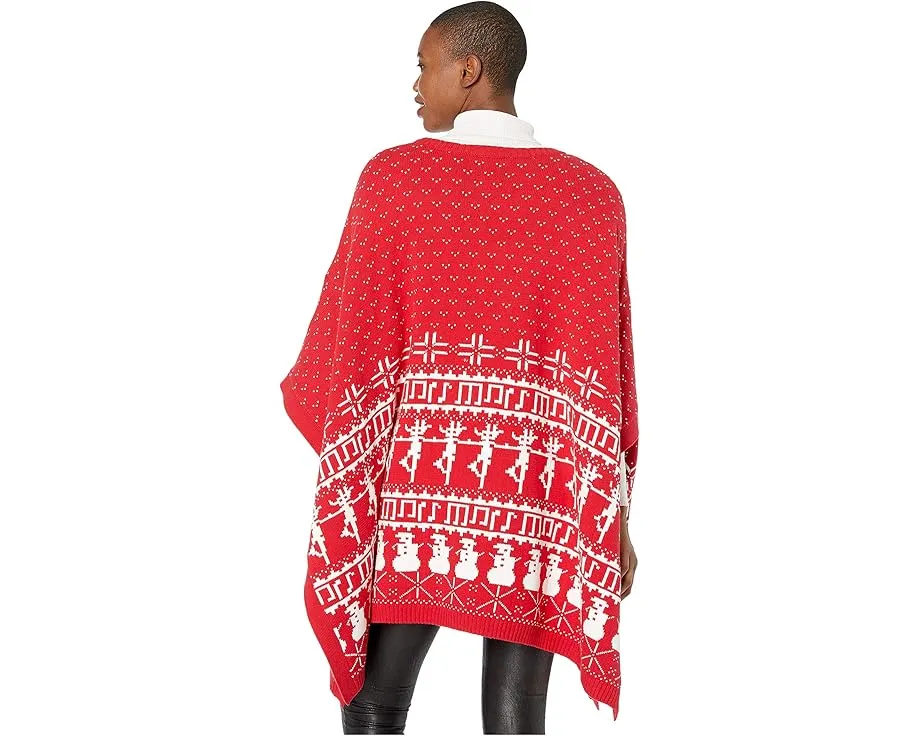 Пончо Whoopi с узором фейрил из хлопка и акрила