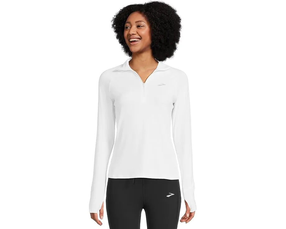 Куртка Brooks Dash 1/2 Zip 3.0 с воротником и светоотражающим брендингом