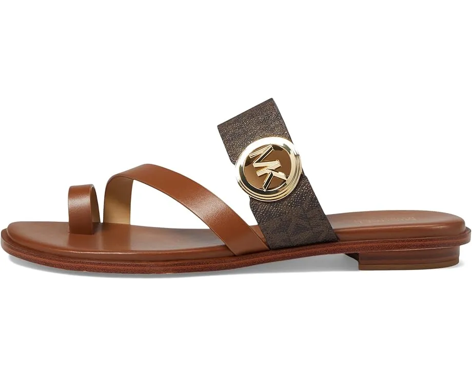 Шлепанцы MICHAEL Michael Kors Vera Flat Thong с амулетом и эластичной вставкой