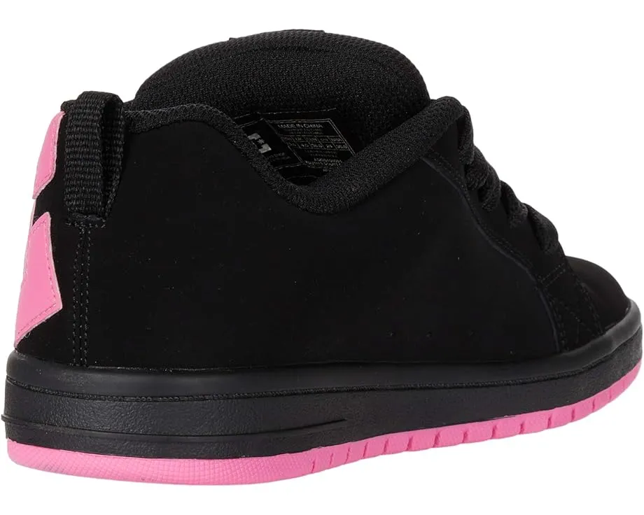 Кроссовки для скейтбординга DC Kids Court Graffik с кожаным верхом и вулканизированной подошвой