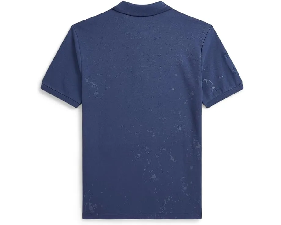 Сетчатая рубашка поло Big Pony Paint-Print от Polo Ralph Lauren для детей