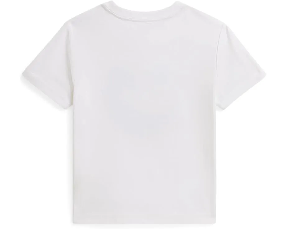 Футболка Polo Ralph Lauren Kids с графическим принтом из хлопкового джерси