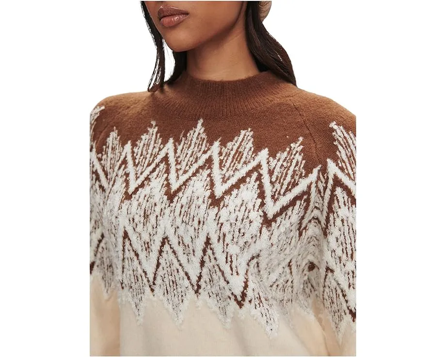 Свитер Varley Siren Jacquard с воротником стойкой и жаккардовым узором