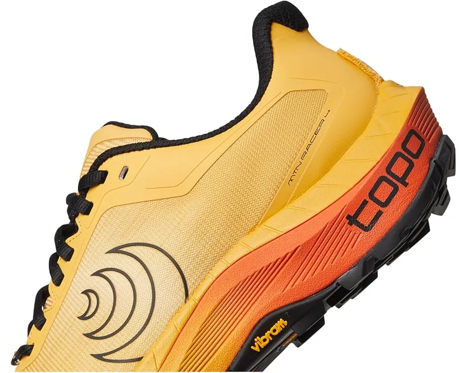 Трейловые кроссовки Topo Athletic MTN Racer 4 с высоким профилем амортизации и подошвой Vibram Megagrip