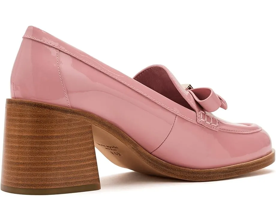 Kate Spade New York лоферы на каблуке Deco Bow из гладкой кожи