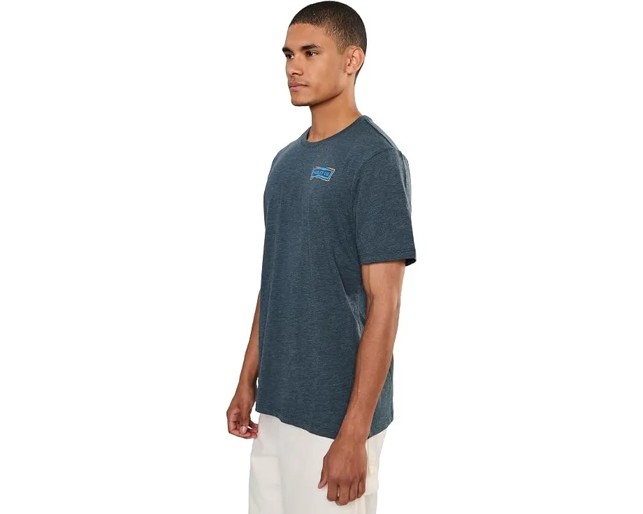 Hurley Journey Slub Short Sleeve футболка с круглым вырезом из смесового хлопка