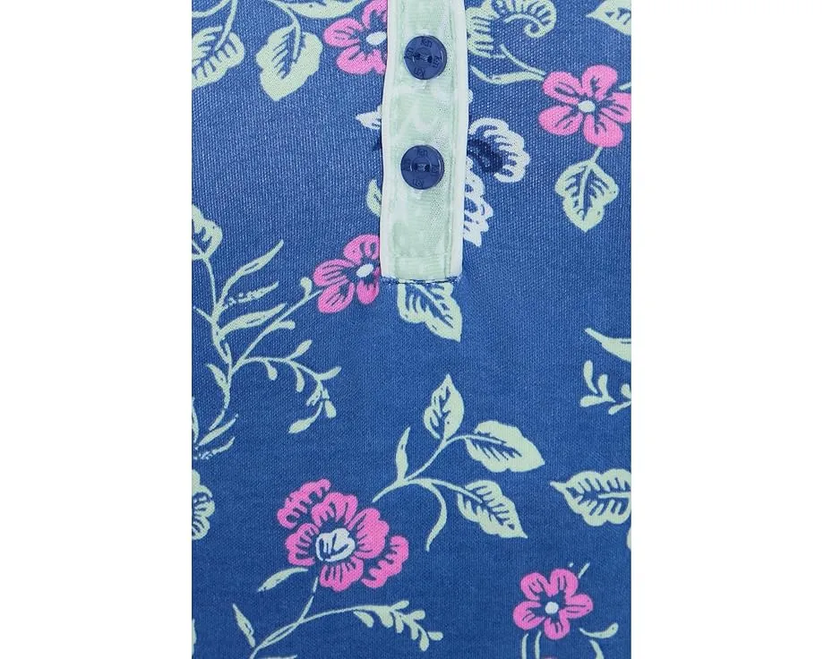 Ночная сорочка Karen Neuburger с рукавом до локтя и цветочным принтом