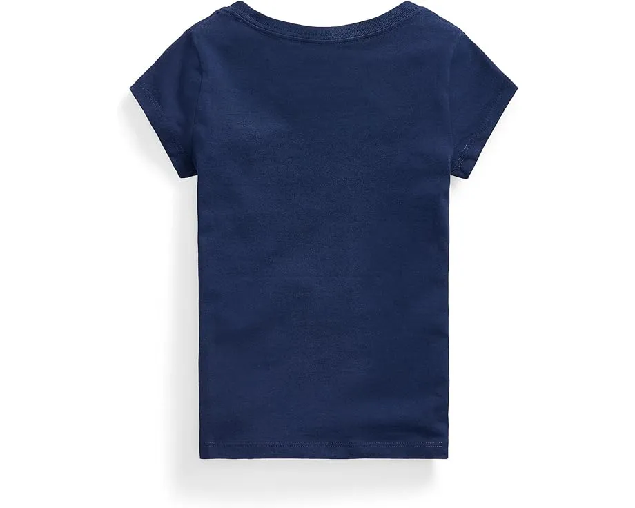 Футболка Polo Ralph Lauren Short Sleeve Jersey T-Shirt для малышей с круглым вырезом