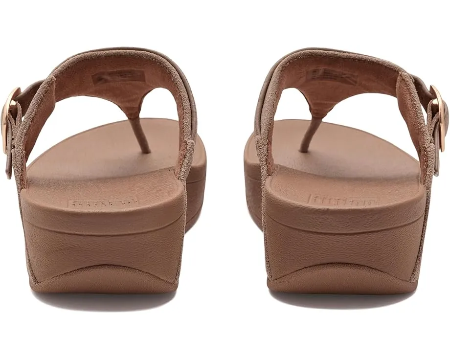 FitFlop Сандалии Lulu из замши с пряжкой и перемычкой