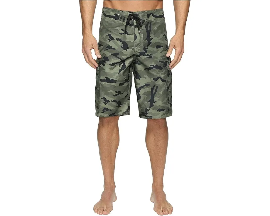 Шорты для плавания Quiksilver Manic Camo 22 дюйма с камуфляжным принтом