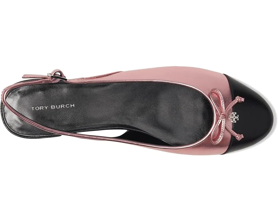 Балетки Tory Burch Cap-Toe Slingback с ремешком на щиколотке