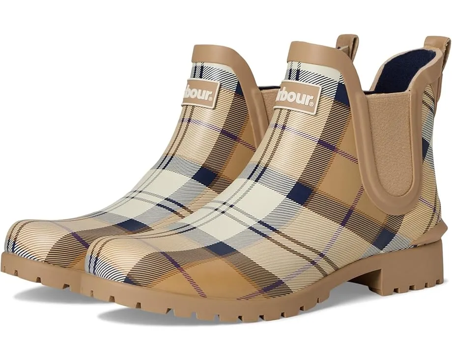 Резиновые сапоги Chelsea Barbour Wilton в клетку на массивном каблуке