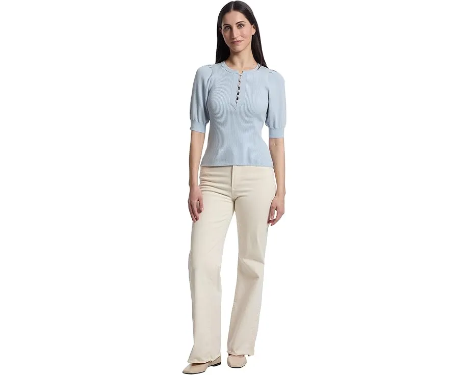 Свитер Lilla P с рукавом три четверти и застежкой хенли