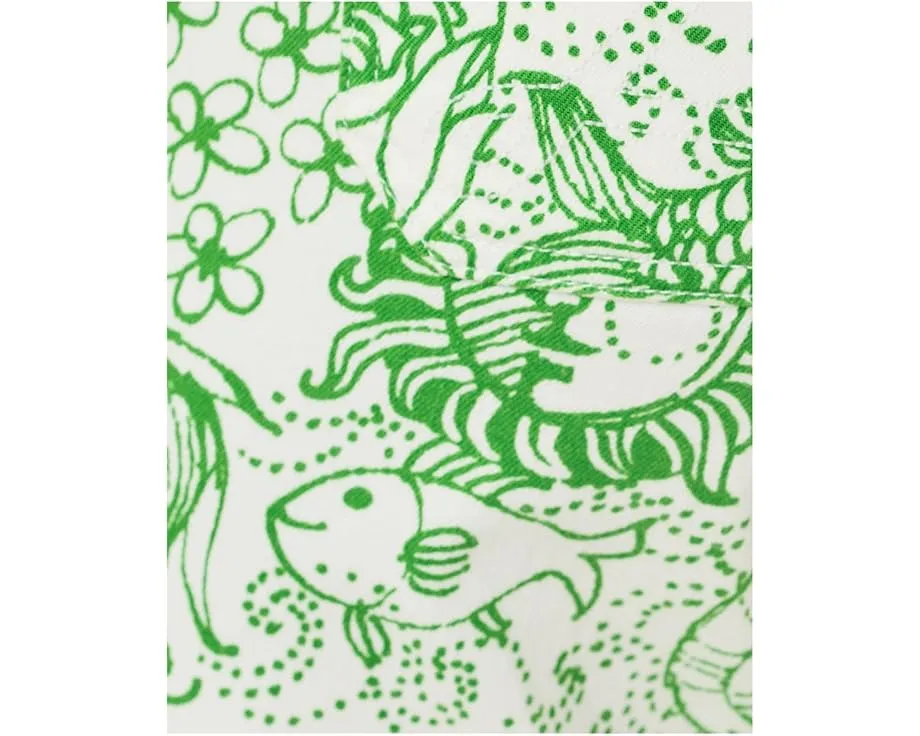 Джинсы кроп с завышенной талией Lilly Pulitzer Harleen и расклешенным низом