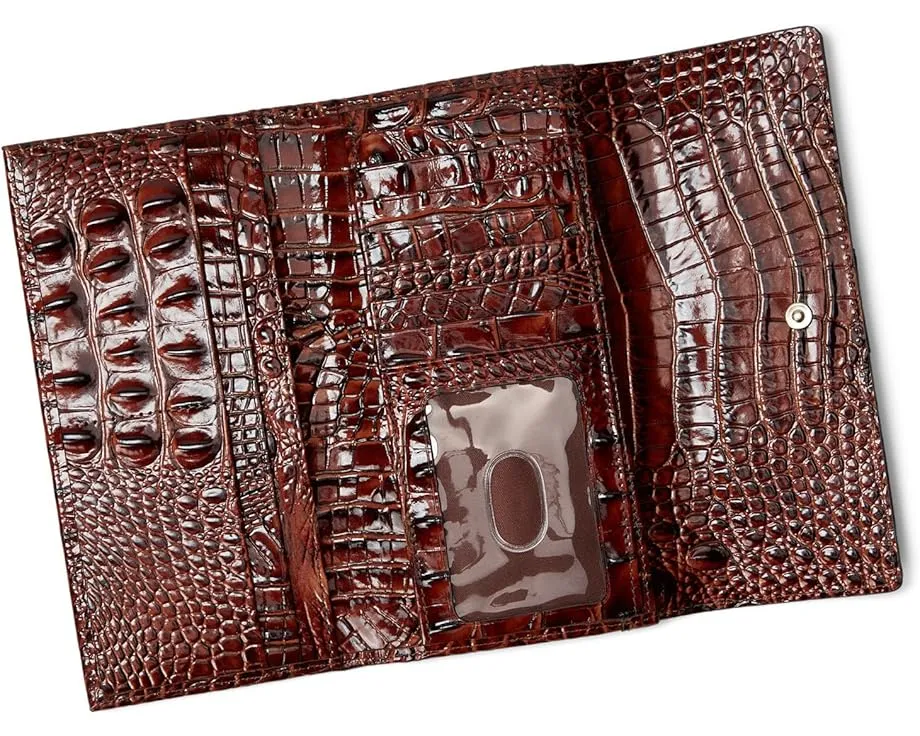 Кошелек Brahmin Cordelia из кожи с крокодиловым тиснением