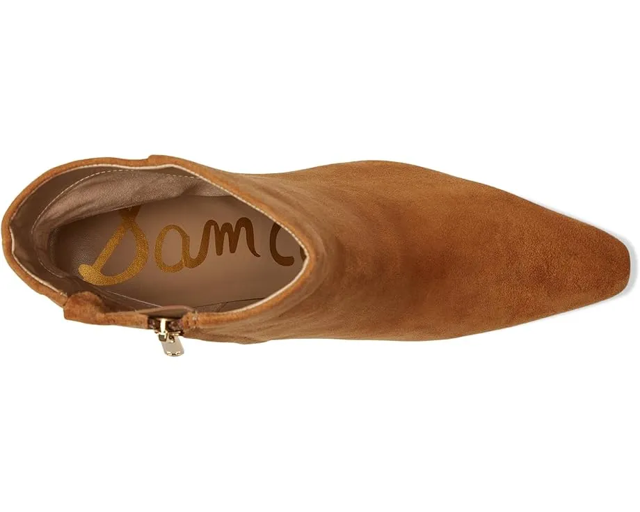 Ботильоны Saige Sam Edelman с архитектурным каблуком и застежкой-молнией
