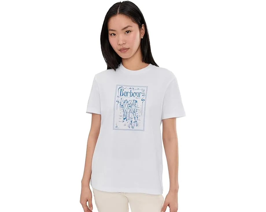 Футболка Barbour Hambleton с принтом и свободным кроем