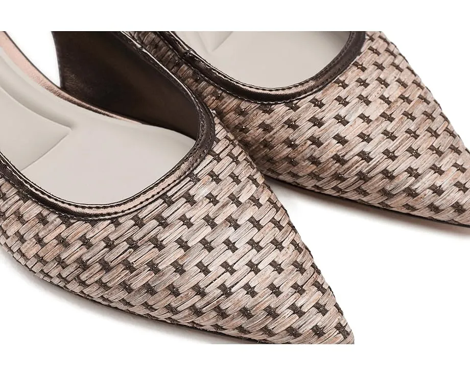 Лодочки A-Amelie 2 Slingback с текстильным верхом и острым носком