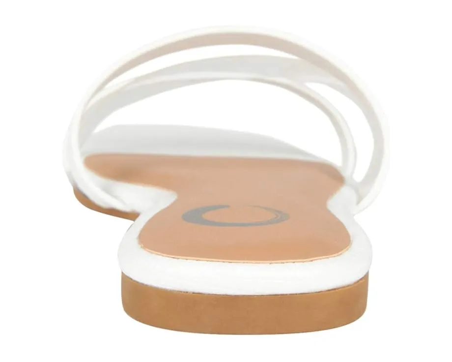 Сандалии Ramira Slide от Journee Collection с прозрачным ремешком и мягкой стелькой