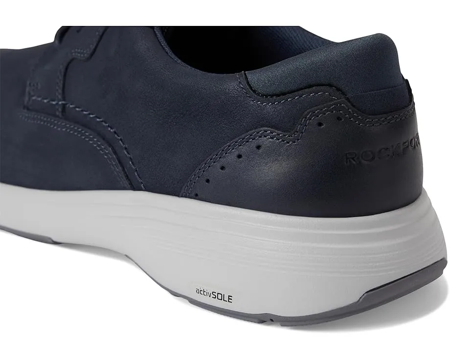 Кроссовки Rockport Noah Plain Toe с кожаным верхом и технологией truTECH