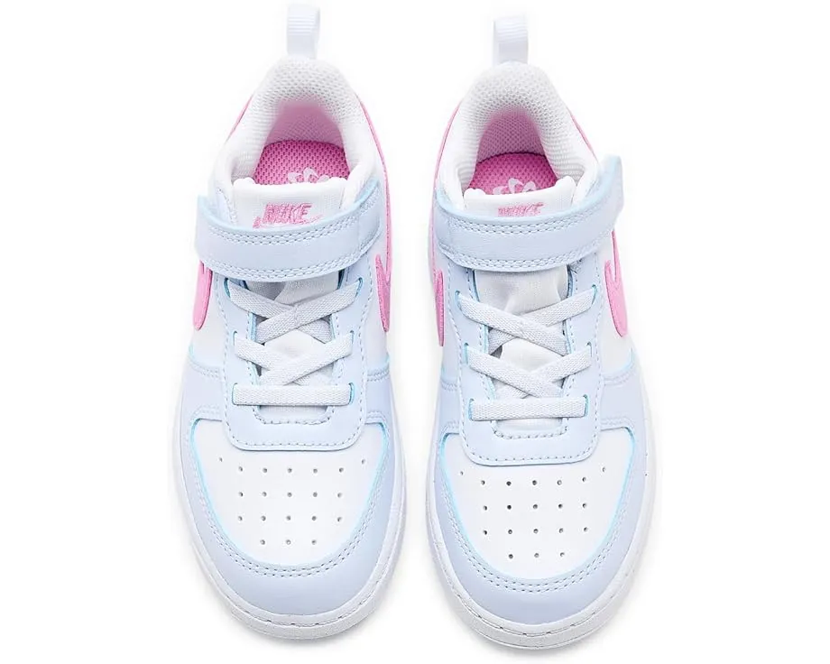 Кроссовки Nike Kids Court Borough Low Essential+ для малышей с липучкой и водоотталкивающей пропиткой