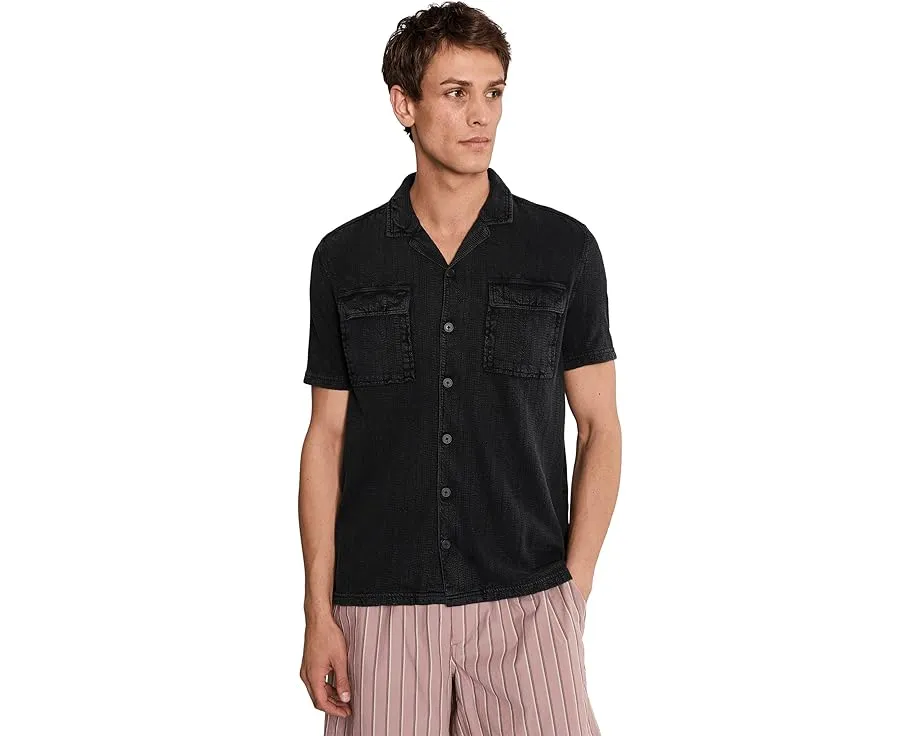 Рубашка John Varvatos Amadora с отложным воротником и накладными карманами