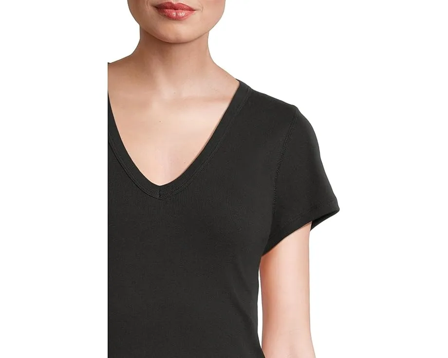 Lilla P Топ с V-образным вырезом из мягкой пима-модала для повседневной носки