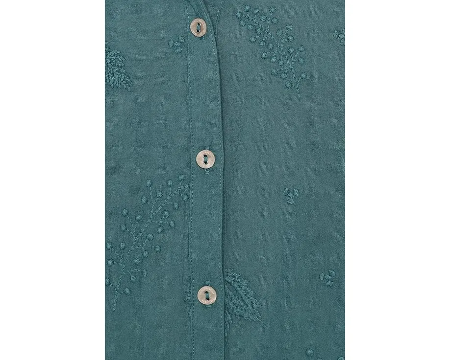 Royal Robbins Рубашка Oasis Short Sleeve с вышивкой цветочным принтом