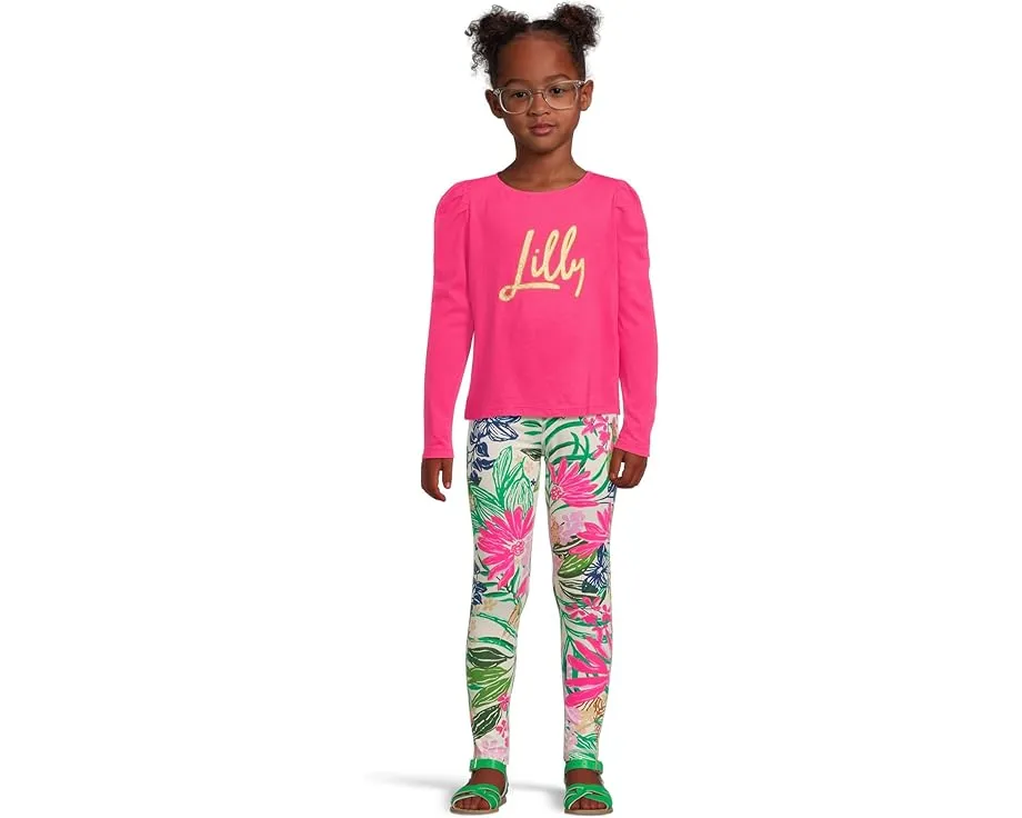 Топ Mini Jansen с длинными рукавами и принтом Lilly для девочек Lilly Pulitzer Kids