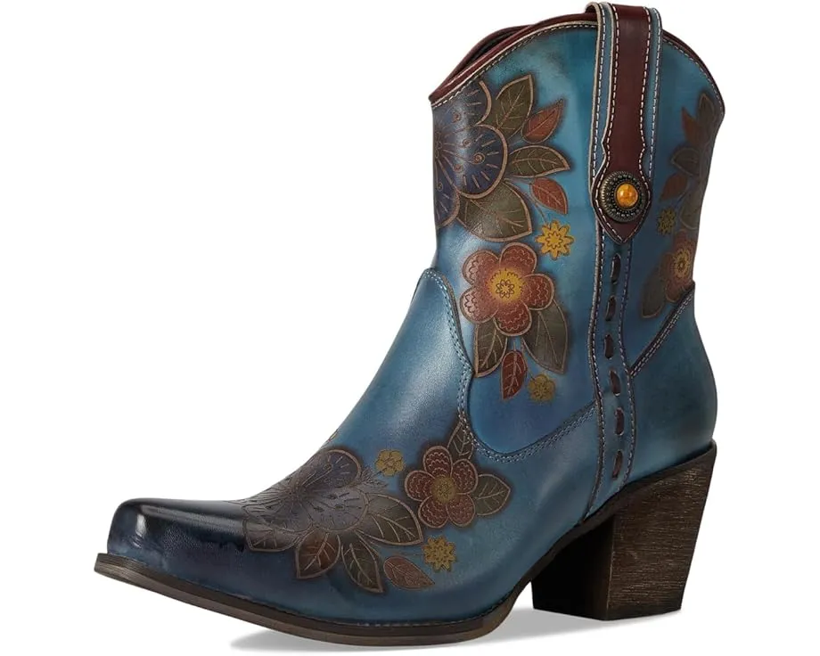 Ковбойские сапоги Cahoots с цветочным тиснением и бархатной подкладкой