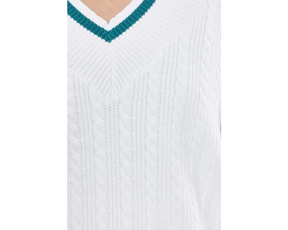 Свитер Montana с вязаными манжетами и V-образным вырезом