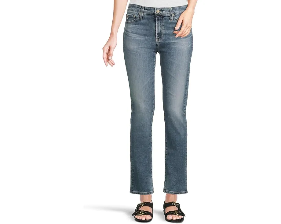 Джинсы AG Jeans Mari с высокой посадкой и прямыми штанинами из эластичной ткани