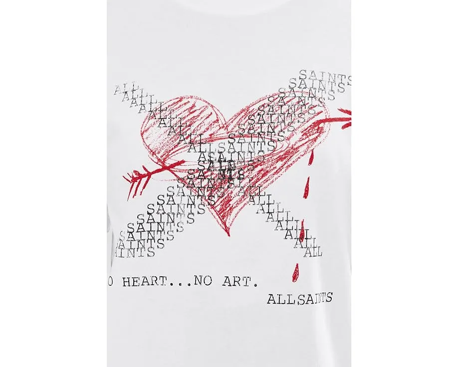 Футболка AllSaints Heartache Lisa с принтом из органического хлопка