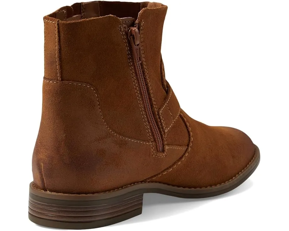 Ботинки Clarks Camzin Loop из кожи с боковой молнией и декоративной пряжкой