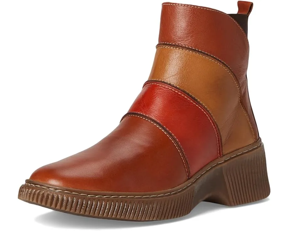 Ботильоны Keeler с цветными блоками и молнией из ультрамягкой кожи