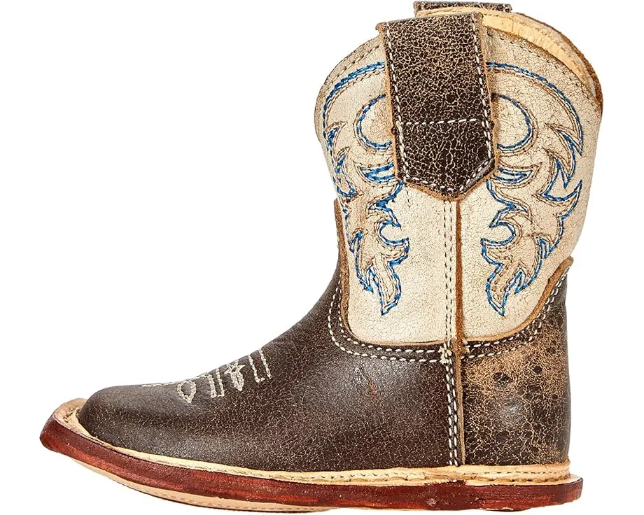 Детские вестерн-ботинки Roper Cowbabies Parker с квадратным мысом и липучкой