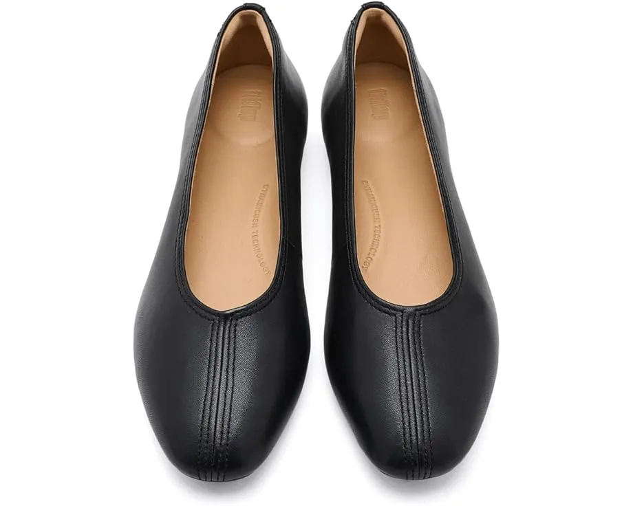 Балетки FitFlop Delicato с высоким вырезом из мягкой кожи