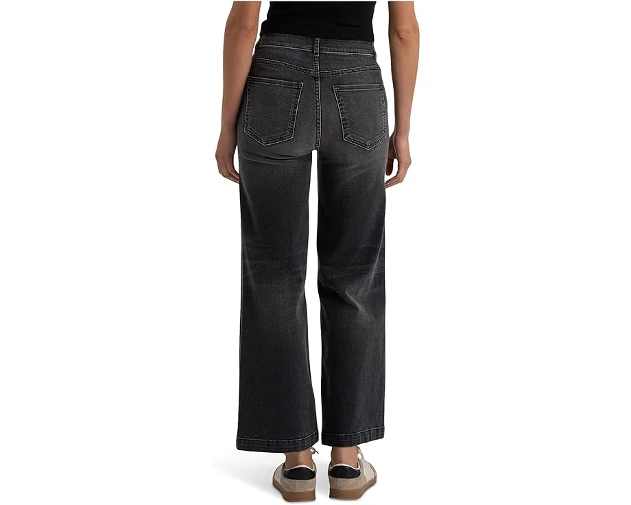 Джинсы KUT from the Kloth Meg High-rise Fab Ab Wide Leg с расклешенным низом