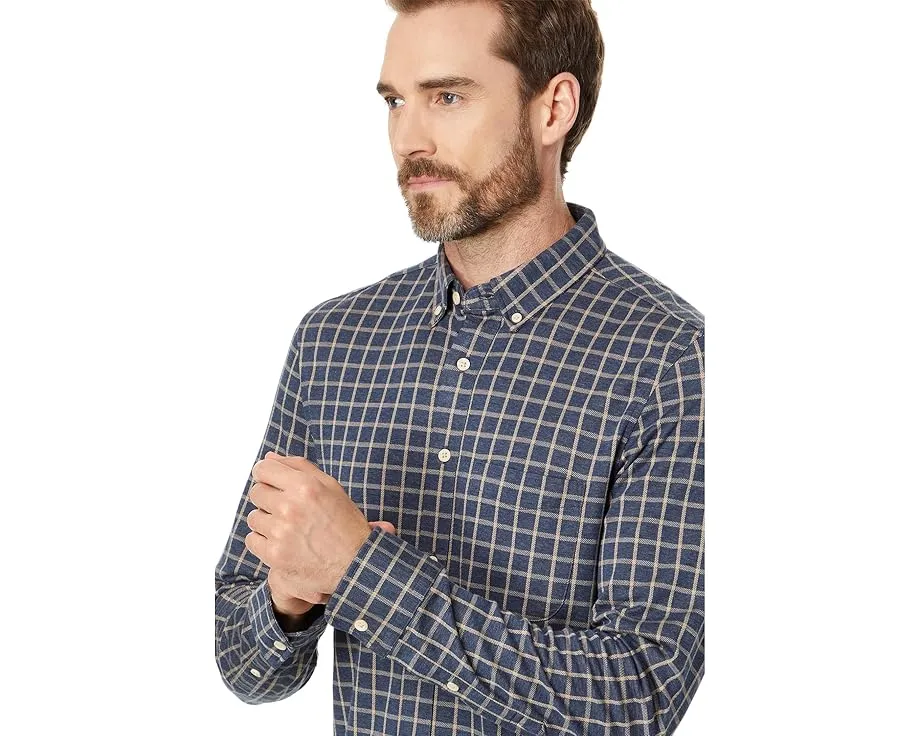 Рубашка Faherty Coastline Knit в клетку из мягкого хлопка